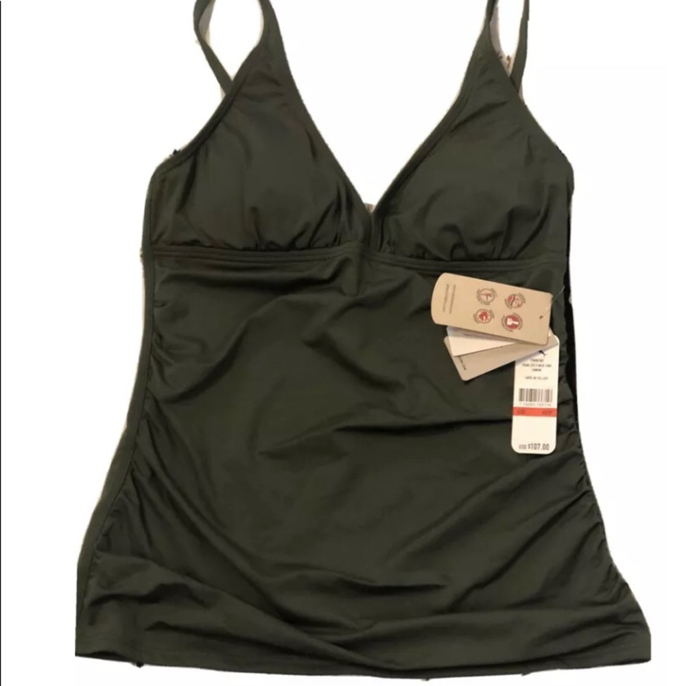 Tommy Bahama Pearl Over Long Tankini  Sz XS
